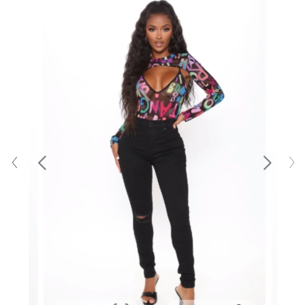 Colorful & Edgy Bodysuit